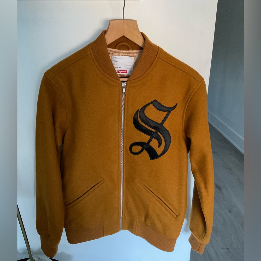 Supreme Old English Varsity Jacket (Unisex)